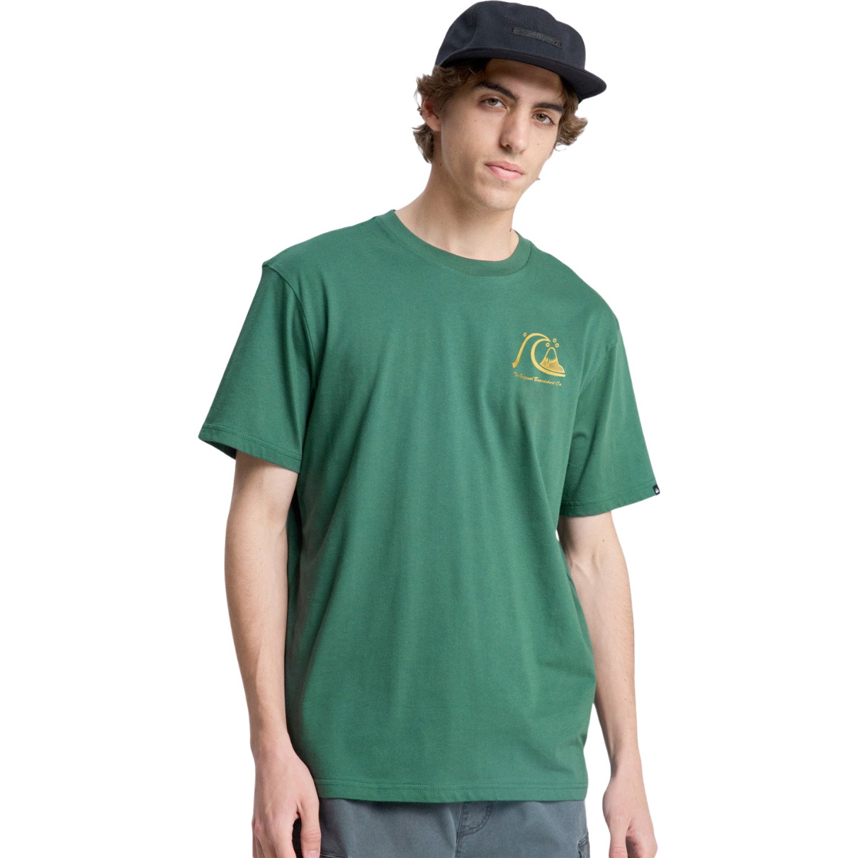 2026 Quiksilver Mens Evo Original T-Shirt EQYZT08263 - Forest